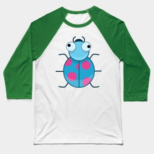 Funny Colorful Cute Little Bug Baseball T-Shirt